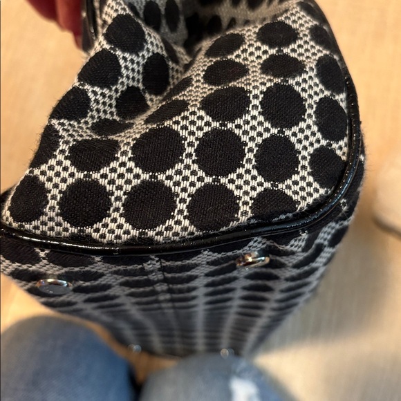 Talbots Black and White Polka Dot Shoulder Bag - Picture 7 of 7